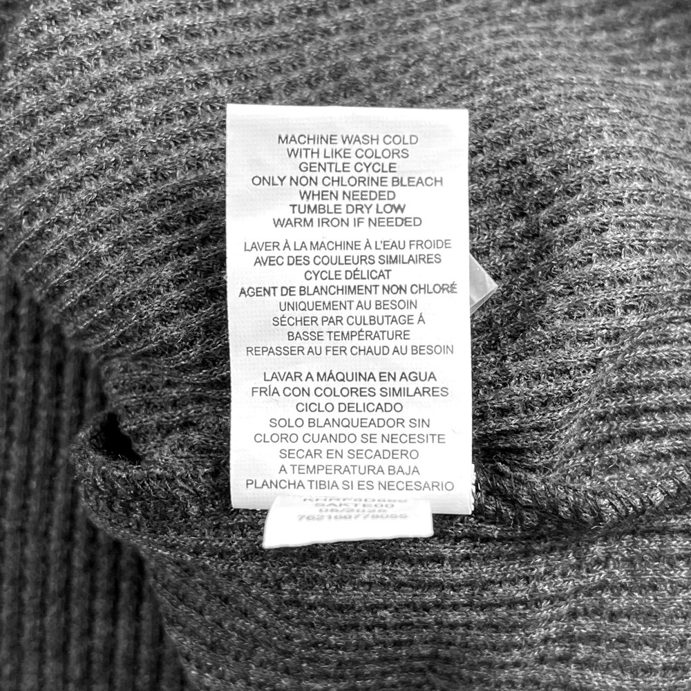 NWT Retrofit Waffle Knit Thermal Shirt Grey Black Raglan Long Sleeve Size M NEW - Picture 7 of 8